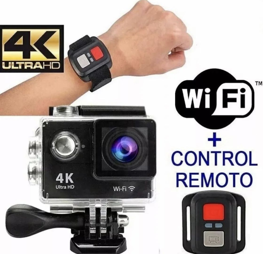 CAMARA 4K DEPORTIVA CON CONTROL